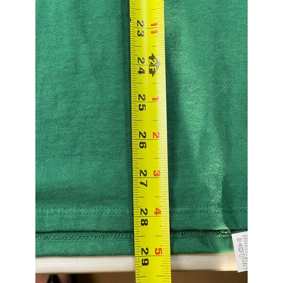 Champion Mens Green Crewneck T-Shirt Medium Cotton Short Sleeve Casual Wear - Picture 6 of 12